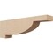 Ekena Millwork 4"W x 24"D x 8"H Thin Alpine Rough Cedar Woodgrain TimberThane Corbel, Primed Tan CORUR04X24X08ALPRCPR - alternate 1